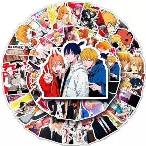 체인소맨 103050개 전기 톱 남자 만화 스티커 Pochita Denji 애니메이션 스케이트 보드 오토바이 노트북 Ma