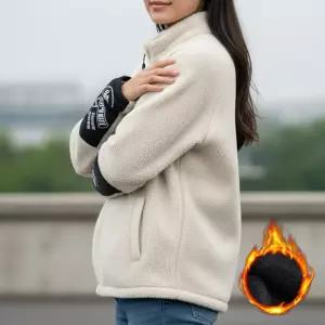 남성 3컬러 남녀공용 배색 포켓 집업 후리스뽀글이점퍼 겨울 커플 잠바 아우터 여성 남자 여자 플자켓 플리