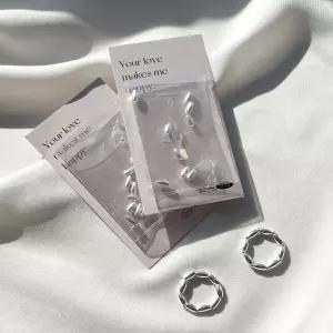 만들기 DIY 반지 은볼 비즈 세트 OVAL 오발 밥풀 링 쌀알 실버 925 은 키트