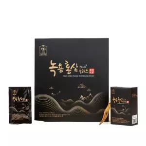 [설날선물] 녹용 홍삼 플러스 30포 x 70ml +쇼핑백 홍삼액 파우치 진웰스 구정 설날 설 명절 선물세트