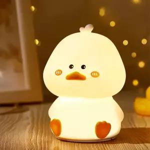앉아있는 오리 실리콘 무드등