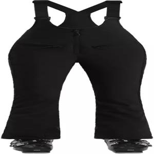 GSOU 스노우 여성 스키 빕 팬츠 오버롤 스노보드 방수 방풍 단열 슬림 겨울 따뜻한 고탄력