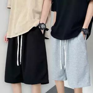 여성 남성 바지 와플 반 트레이닝 운동 팬츠 헬스