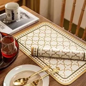 북유럽풍 329QDA47 식탁매트 아망뜨 방수 가죽 플레이팅매트 테