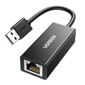 UGREEN USB to Ethet 어댑터, 윈도우 네트워크 macOS 제외) 스위치 Mbps Ax88772D 10/100 LAN 노트북용 ChipRJ45 동글, 닌텐도 리눅스와 호환(Wii용 유선 맥북크롬북