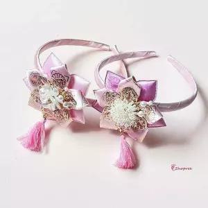 진주 머리띠 배씨 큐빅 추석 설날 전통한복 악세사리 헤어vwx664