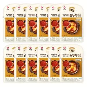 CJ백설 다담 순두부찌개양념140g x12개