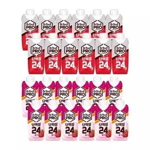닥터유 프로 단백질 드링크 초코 250ml x12 + 딸기 250ml x12