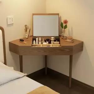 코너 침실 캐비닛 데스크 틈새 삼각형 콘솔 원룸 수납