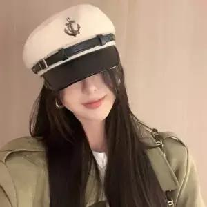 여성 패션모자 해군 마린 캡틴 베레모 화가모 복고풍 보이룩