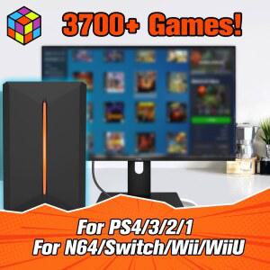 3760 PC/3D 게임이 포함된 Win PC/노트북용 / /PS2/WiiU/Wii/N64/ /PS1용 Launchbox 게임 하드 드라이브 디스크 레트로 게임 콘솔