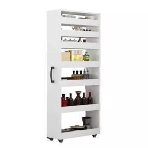 여닫이 수납장 틈새 대형 정리함 냉장고옆 조미료장 주방 현관 사무실 이동식 수납함