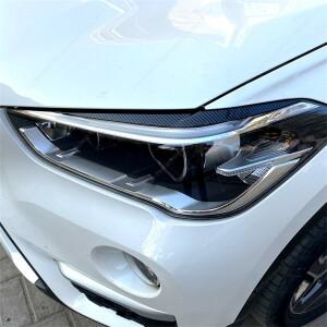 ABS 유광 헤드라이트 악마 눈썹 눈꺼풀, 3D 스티커 튜닝, BMW F48 X1 20i 20d 18i 18d 25i x-Drive SUV 201