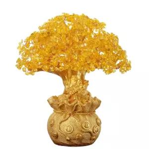 들어오는 나무 황금 거실 돈나무 돈나무액자 행운 돈