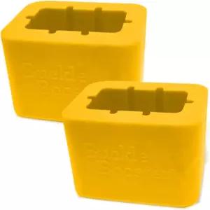 안전벨트 버클 부스터TM 옐로우(BPA 프리) - 쉽게 접근할 수 있도록 안전벨트를 높입니다 매립된 낚시를