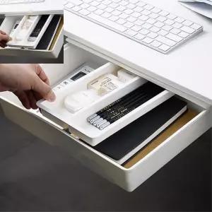 나타 책상서랍 부착형수납함 슬라이딩정리 트레이대형 다용도 히든 서랍/슬라이딩/수납/책상