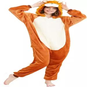 지혜 유니콘 성인 동물 잠옷 남녀 공용 롤플레잉 원피스 크리스마스 및 할로윈 코스튬