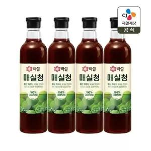 백설 매실청 1.025kg x4개