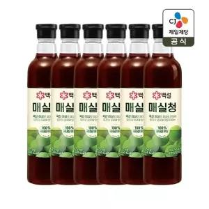 백설 매실청 1.025kg x6개