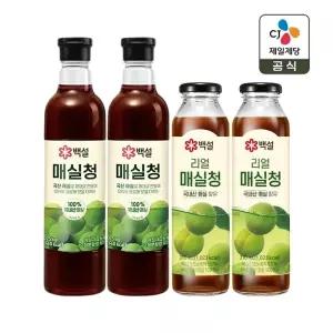백설 매실청 1.025kg x2개+310ml x2개
