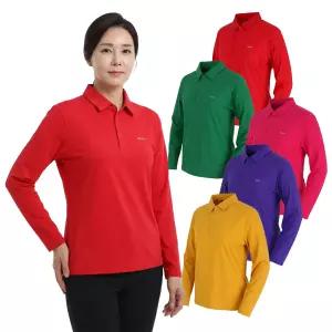 모렉스 여름 여성 긴팔 쿨 카라 티셔츠 스판 골프 등산 아웃도어 상의 하이브리드 티 450