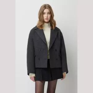 [롯데백화점]시슬리 퀸 헤링본 더블 하프 코트 SACT48561