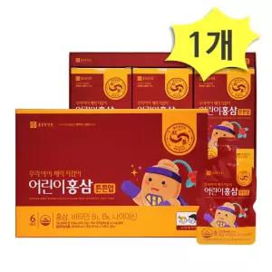 종근당 어린이 홍삼 6년근 튼튼업 600ml x 1개 키즈홍삼 면역력 체력