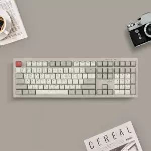 지클릭커 방수 블루투스 키보드 레트로 카푸치노