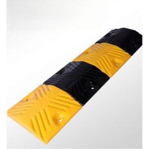 고무판 방지턱 미니 과속 방지 자전거 자동차 오토바이 주차장 도로 교통 100x35x4cm 두께