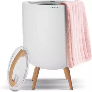 워머 타월 욕실용 25L 버킷 - 스피커 및 앰비언트 라이트 조절 가능한 타이머 자동 차단 최대 두 개의 대형