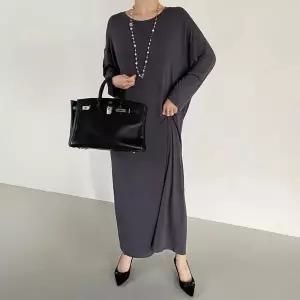 [하프클럽/셀러허브_여성트랜드패션]빅사이즈 602 오케이실키긴팔롱원피스