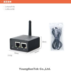 NanoPi R1 1G DDR RAM 콤보 YoungSunTek H3 쿼드 코어텍스-A7 1.2GHz 와이파이블루투스 USB2.0 OpenWRT 우