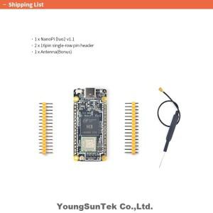NanoPi Duo2 512M RAM YoungSunTek H3 쿼드 코어텍스-A7  1.2GHz OTG 와이파이 OpenWRT 와이파이블루투스