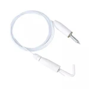 화이트 1m 좁은 틈새용 와이어고리 갤러리 그림 액자걸이 벽걸이 후크