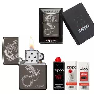 기름라이터 클래식 드래곤 49030 지포++심지+부싯돌 [AYC5365]