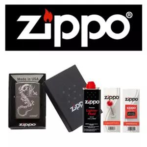 기름라이터 심플 드래곤 49030 지포++심지+부싯돌 [AID2148]