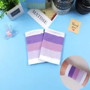 손목보호대 스포츠운동 스트라이프아대 보라색