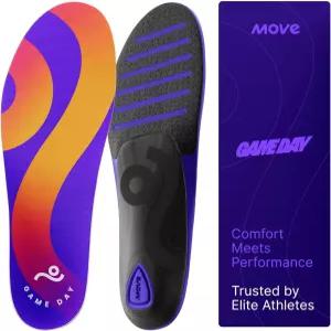 무브 게임 데이 퍼포먼스 깔창 - 발바닥 근막염 아치 지지대 농구 액티브 라이프스타일 러닝 육상 복합 힐