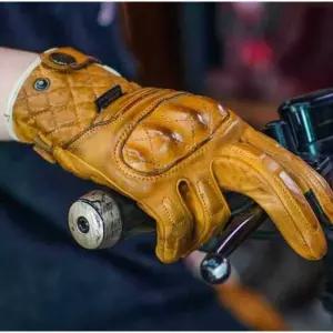 클래식 바이크 운전 레이싱 장갑 가죽 글러브 소두핏 카트 반모 레트로 전기 사이드백