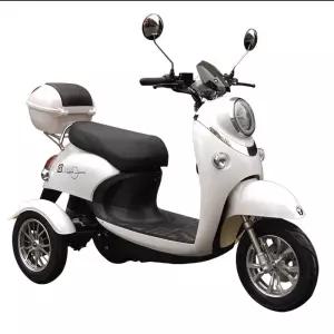 전기 스쿠터 세발전기 삼륜차 전동차 보행보조 바이크 노인 오토바이 핑크 블랙