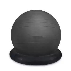 코어강화 짐볼 55cm 사무실 블랙볼 필라테스 보수볼 의자 링 블랙 방폭 볼볼링 에어