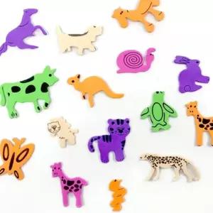 대원 DW2166 EVA스티커 동물모양 인쇄 10개묶음