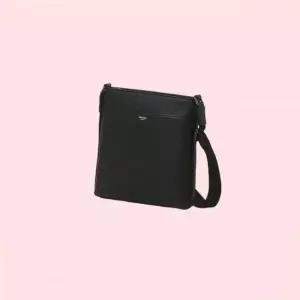 헤지스 HAZZY ACC블랙 로고배색 가죽 레더 크로스백 가방 HJBA5E892BK 4539715