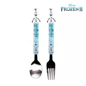 겨울왕국2 올라프 입체통통 유아 스푼포크세트 어린이 숟가락 포크 세트