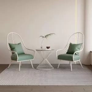 원형 티테이블세트 2인용 북유럽 테이블의자세트 원목 미니 모던