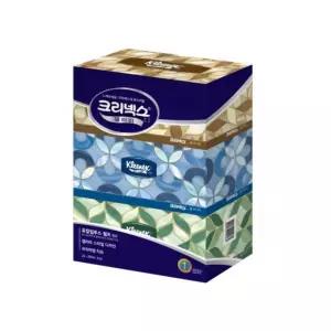 유한 크리넥스 유칼립투스펄프 화장지 부드러운 미용 각티슈 250매 3곽 무형광