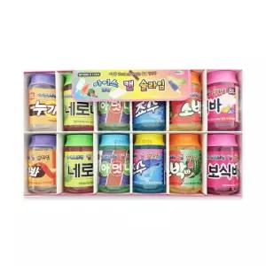 아이스크림 캔 슬라임 1박스 12개입 투명