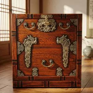 가온공방 원목 봉황 반닫이 600 제기함 목기함 전통 고가구 보관함