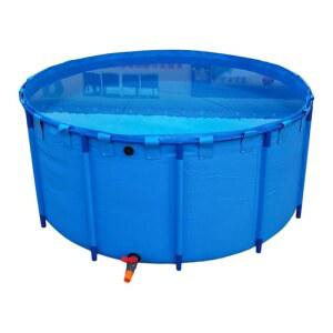 pfcdzdu pvc 캔버스 피쉬 폰드, 브래킷이 방수포(2.5x0.8m(8.2x2.6피트) 대형 접이식 탱크 코이 저장 있는 야외 위 지하수 관개용 농업 수영장, 문화