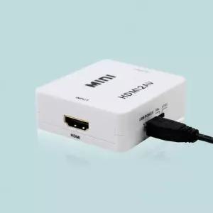 HDMI to AV RCA 컨버터 아날로그 영상 음성 변환기 젠더 구형 TV 모니터 연결 1080p